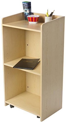 Displays2go Hostess Station, Maple - color: Maple