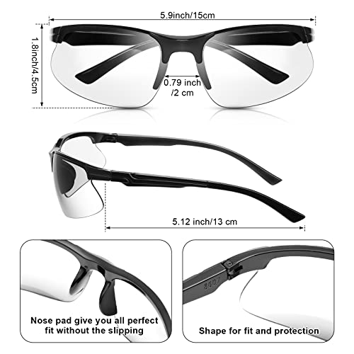 Kathfly 36pcs Safety Glasses Work Scratch Resistant Glasses,White - color: White