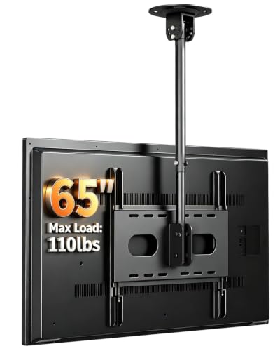 Suptek Ceiling TV Mount for 26-55-65 inch LCD LED TVs Full Motion Bracket - size: Max 65" TV