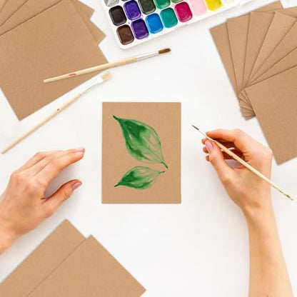 200 Pack 3.5"x 4.5" Corrugated Cardboard Sheets, Flat Cardboard Layer Pads 2 mm Thickness, Flexible Packaging Inserts for Shipping, Mailing, and Crafts, by IHDYPPEW - size: 200 Pack 3.5"x 4.5" brown