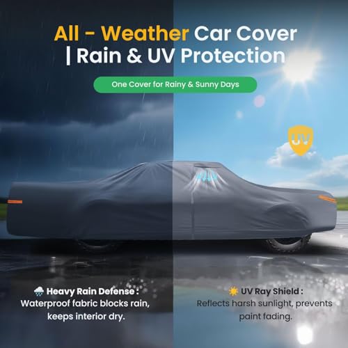 Waterproof DeVille(1994-1999) Car Cover with Breathable Vents, [2026 Upgrade] Premium Covers with Cotton Liner and Zipper Door, Sun Rain Snow Dust Uv Protection. - size: Custom fit Cadillac DeVille