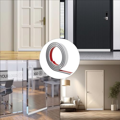 Esufeir 39”X2 Under Door Draft Stopper with Brush,White - color: White, size: 39" X 2Pack