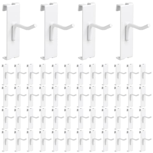 50 Pack Gridwall Hooks, 2 Inch Display Hooks for Wire Grid Wall Panels - size: 2inch-50Pcs-White
