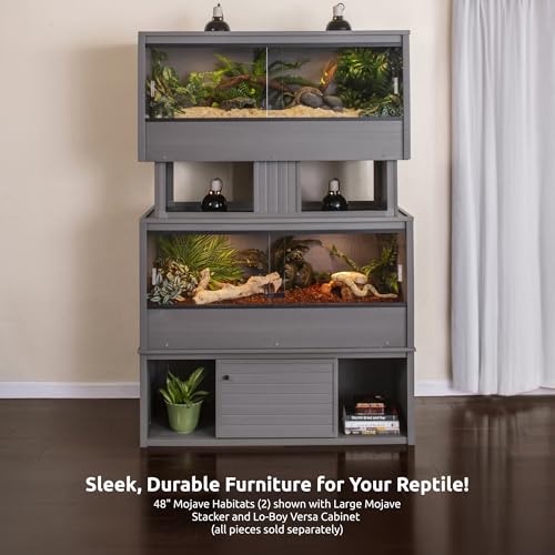 New Age Pet® ECOFLEX® 48" Mojave Reptile Enclosure, Large, Grey - color: Grey, size: Large