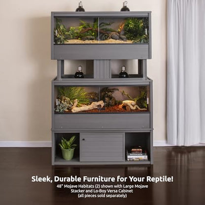 New Age Pet® ECOFLEX® 48" Mojave Reptile Enclosure, Large, Grey - color: Grey, size: Large