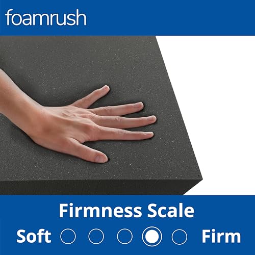 FoamRush 10" x 18" x 36" Charcoal High Density Upholstery Foam Cushion (Upholstery Sheet, Foam Padding, Seat Replacement, Chair Cushion Replacement, Square Foam, Wheelchair Seat Cushion) Made in USA - color: Charcoal Foam, size: 10" x 18" x 36"