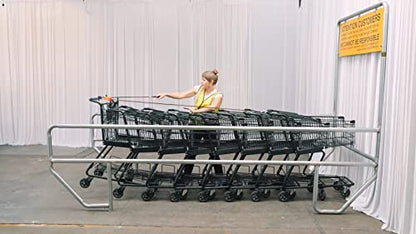 C3 ST Device for Complete CART Control - Make Shopping cart Retrieval Easier, Safer, Faster. Reduce wear on Wheels. Improve Productivity. Assembled in The USA. (Orange) - style: Orange