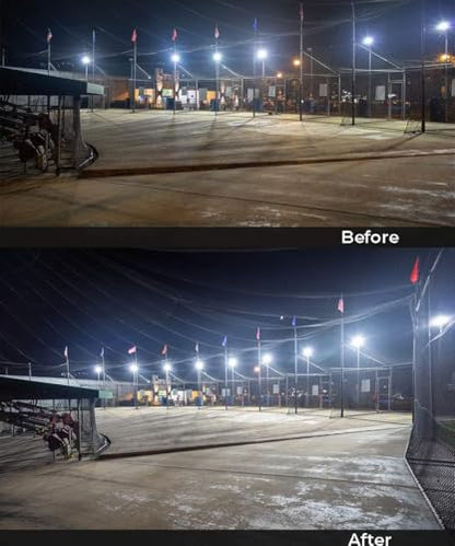 ledmo 300W LED Parking Lot Light with Dusk to Dawn Photocell 36000LM 5000K - size: Big/300/Slip Fitter
