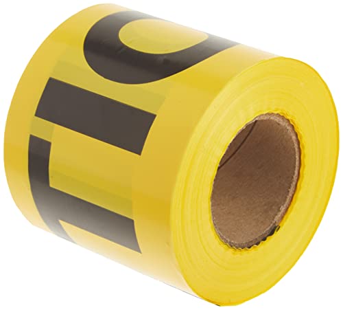 IRWIN Tools STRAIT-LINE 66200 Barrier Tape Roll, CAUTION, 3-inch by 300-foot (66200) (Pack of 3) - size: One Size (Pack of 3)