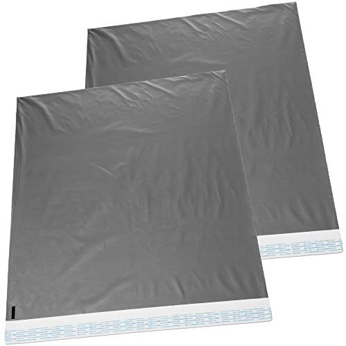 22x28 Jumbo Self-Seal Poly Mailer Bags 2.5 Mil (2 Pack Silver) - size: 2 Pack Silver