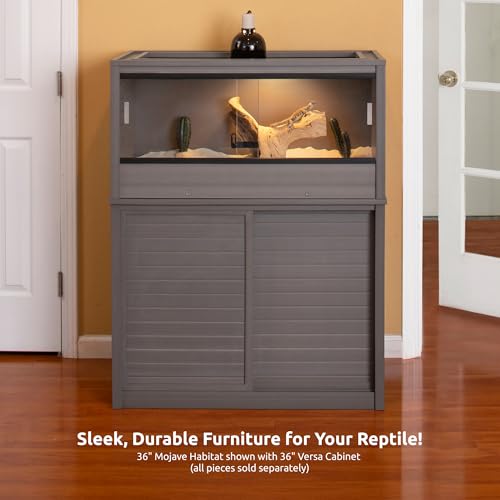 New Age Pet® ECOFLEX® 36" Mojave Reptile Enclosure, Medium, Grey - color: Grey, size: Medium
