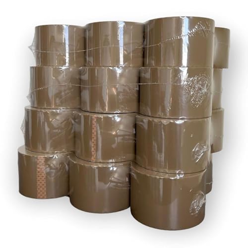 Heavy Duty Packing Brown Tape 24 Rolls 3 Inch x 110 Yards (330 Feet) Per Roll Carton Sealing Tape for Shipping Packaging Moving Office Storage & Tape Gun Refills 2.0 Mil 660 Total Yards