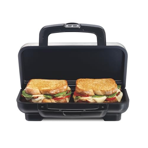 Proctor Silex Deluxe Hot Sandwich Maker With PFAS-Free Non-Stick Plates