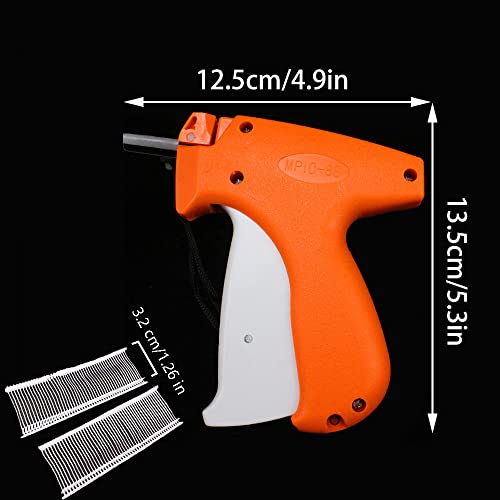 1 Set Clothing Tagging Gun, Standard Clothes Retail Price Tag Attacher Gun Set Kit with 5 Needles and 1000 Pcs 1.2'' Barbs Fasteners for Boutique Store Warehouse Consignment Garage Yard