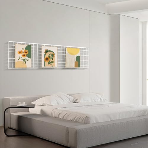 Grid Wall Commercial Grade Gridwall Panels – Heavy Duty Grid Panel for Any Retail Display Wall Grid 2' Width x 6' Height, White Finished (Pack of 4) - color: White, size: 2'x6'(4 Pack)
