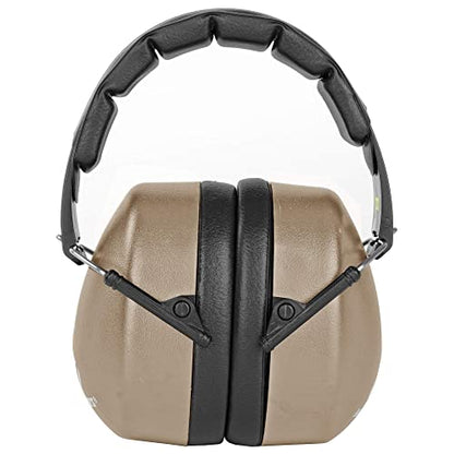 WALKER'S EXT Range Shooting Folding Muff - Compact 30dB NRR Noise-Blocking Hunting Gun Range Shooting Hearing Protection - color: Flat Dark Earth
