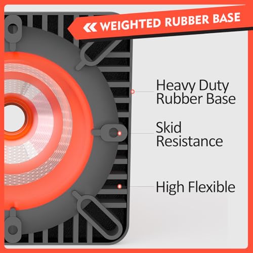 RoadHero Orange Traffic Safety Cones 36 Inch with Weighted Base, 4 Pack - size: 36 INCH