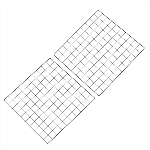 PATIKIL 20"x20" Wire Grid Panel, 2 Pack Board Photo Pictures Memo Display Grid Panels Hanging Organizer Wall Decorative Panel for Home Office Wedding, Black - color: Black, size: 20" x 20"
