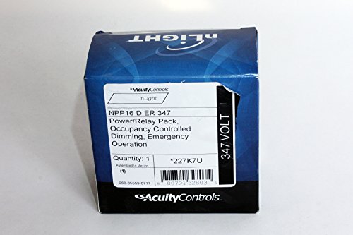 NPP16 D ER 347 nLight Power/Relay Pack, Occupancy Controller, Dimming, Emergency Operation, 347VAC