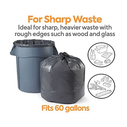 STAPLES Coastwide Professional 20-30 Gallon Trash Bag, 30" x 36", Low Density, 1.35 mil, Black, 150 Bags/Box - size: 20-30 Gallon