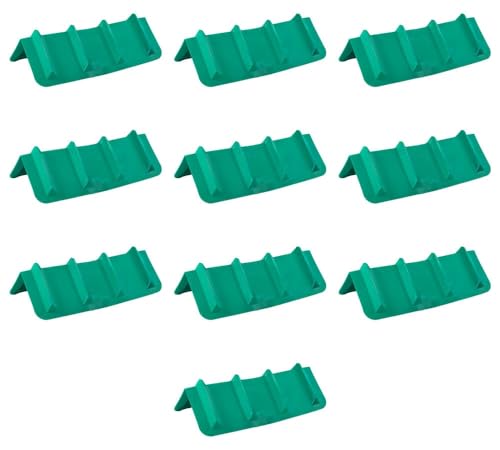 Mytee Products 10 Pack 8"x8"x36" Green Flatbed Corner Protector - V Shaped Edge Guard for Tie-Down Winch & Ratchet Straps - Plastic Corner Protector for Flatbed Trailer Cargo Load - color: Green, size: 10 - Pack