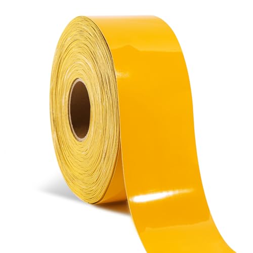 Heavy Duty Indoor&Outdoor Floor&Pavement Marking Tape – Industrial Safety Tape, Peel and Stick, Long Lasting Adhesive, Warehouse & Facility Line Marking(Yellow, 2 Inch x 108 Feet) - size: 2 Inch X 108 Feet