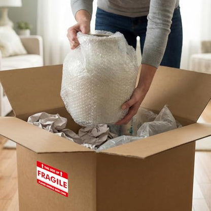 120 PCS Fragile Labels Handle with Care Warning Stickers 4" × 6" - style: Style Three