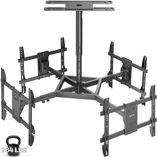 VIVO Quad TV Ceiling Mount for 32 to 50 inch Screens, MOUNT-VC450 - size: Quad Mount