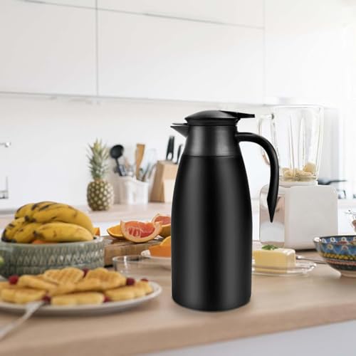 68oz Coffee Carafe Insulated, Coffee Carafe for Keeping Hot, 2 Pack Black - color: Black Black