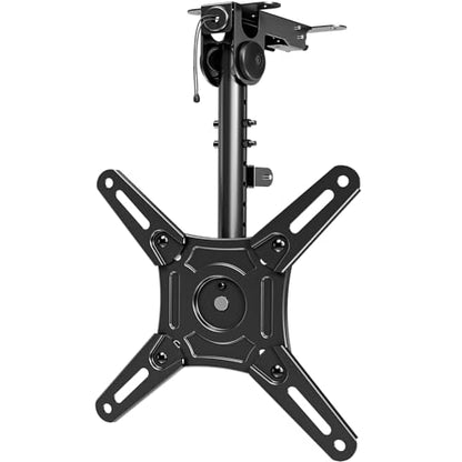 MOUNTUP Flip Down Ceiling TV Mount for Most 13-40" TVs, Full Motion TV Bracket with Height Adjustment, 360° Swivel & Rotate, Fits Flat & Slanted Ceilings, Max VESA 200x200mm Holds up to 22 lbs - size: Height 15.3'', Folding
