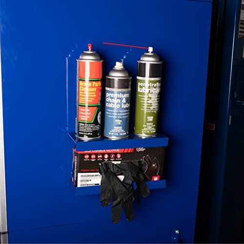 OEMTOOLS 23124 Blue Magnetic Glove Dispenser, Disposable Gloves Box Holder, Magnetic Glove Box Holder for Wall Mount - color: Blue