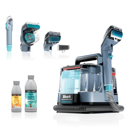 Shark StainStriker Portable Carpet/Upholstery Cleaner, 3 Tools, PX206BRN - style: StainStriker + 3 Tools + XL Cleaning Solutions