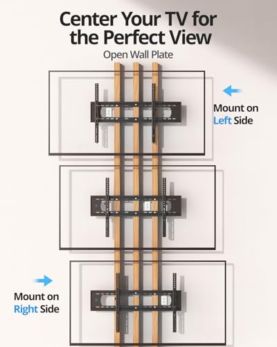85 86 98 100 inch Heavy Duty Tilt TV Wall Mount Bracket for 65-120 inch Large TVS Up to 220LBS, Tilting TV Mount, Max VESA 900×600mm, 16/18/24/32" Studs, Fit Most 65+ 75+ 120 TVs - size: 65-120"