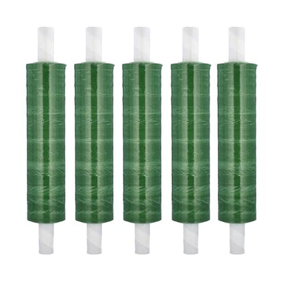 PSBM Dark Green Stretch Wrap with Handles, 8 Rolls 20 Inch x 1000 Feet 80 Gauge, Heavy Duty Plastic Wrap Industrial Strength Shrink Film for Moving, Packing & Shipping - size: 8 Rolls, style: Green