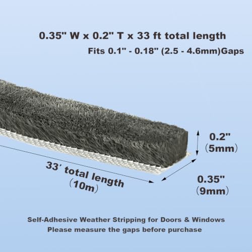 Strong Self-Adhesive Brush Weather Stripping Door Seal Strip