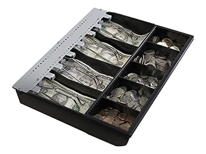 Adesso POS Cash Drawer 9 Compartments Black (MRP-13CD) MRPCD13