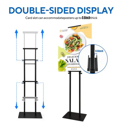 USCNC 1 Pack Floor Poster Board Stand, Double-Sided for Board & Foam Sign - size: 1 Pack Poster Stand