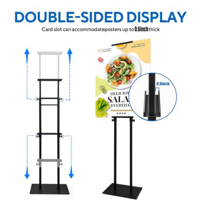 USCNC 1 Pack Floor Poster Board Stand, Double-Sided for Board & Foam Sign - size: 1 Pack Poster Stand