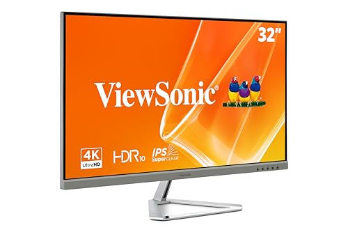 ViewSonic VX3276-4K-MHD 32 Inch 4K UHD Monitor, HDR10, HDMI, DisplayPort - style: 32-Inch 4K