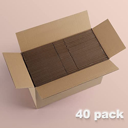 Edenseelake 40 Pack 7x5x5 inches Shipping Boxes Small Cardboard Boxes, Brown - color: 40 packs（Brown), size: 7x5x5 inch