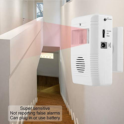 16 Music IR Motion Welcome Door Bell with Adjustable Sensor and Loud Speaker for Home and Business Use