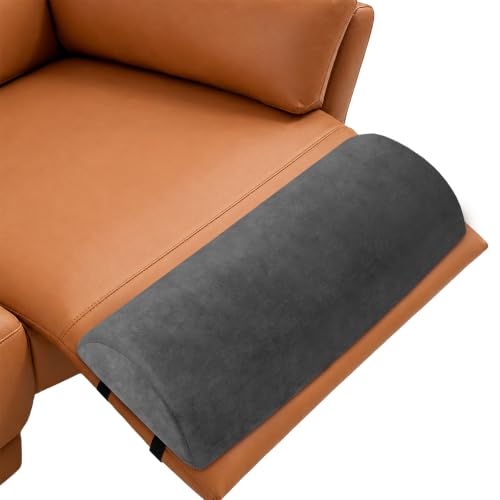 Recliner Foot Pillow, High-Resilience Foam Half-Moon Pillow for Sleeping - color: Grey