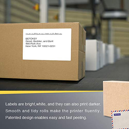 BETCKEY 4" x 6" (102mm x 152mm) Shipping Thermal Label, 12 Roll/3000 Labels - color: 12-rolls (3000 Labels)