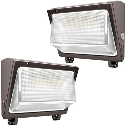 150W LED Wall Pack Light, 22500LM, Dusk to Dawn Sensor, ETL, 2 Pack - size: 150W