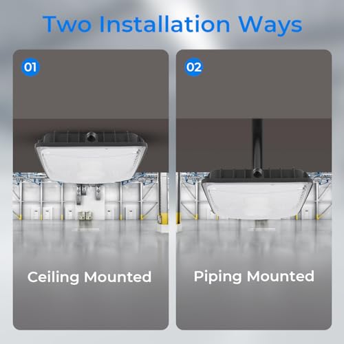 CINOTON 40W LED Canopy Lights UL Listed 5600LM 5000K Daylight 1 Pack