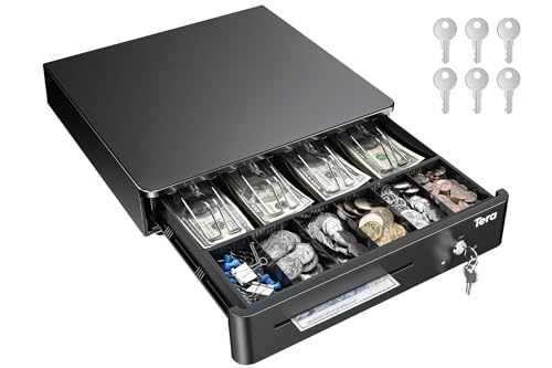 Tera Cash Register Drawer 13 Inch: 4 Bill 6 Coin Media Slot for POS, 330R - size: 13" - 4 Bill 6 Coin