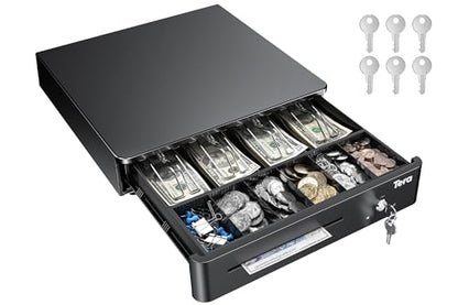 Tera Cash Register Drawer 13 Inch: 4 Bill 6 Coin Media Slot for POS, 330R - size: 13" - 4 Bill 6 Coin