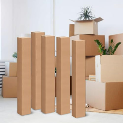 6x6x48 Inch Tall Corrugated Cardboard Boxes 5 Pack, 6"L x 6"W x 48"H Golf Club Shipping Boxes - Shipping, Moving, Packaging, Mailing, Storage Box for Home or Business - size: 6x6x48'' Pack of 5