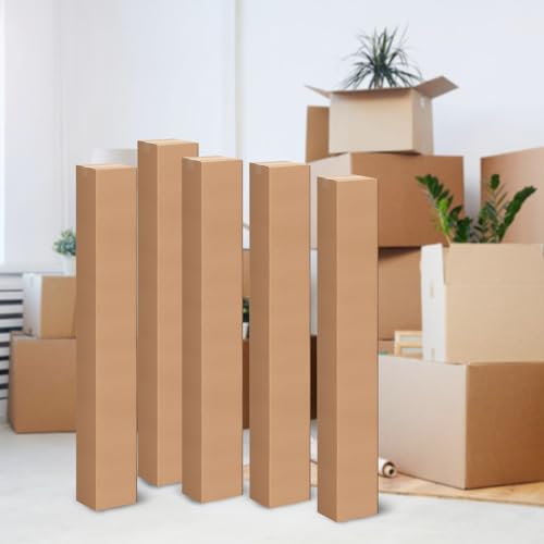 6x6x48 Inch Tall Corrugated Cardboard Boxes 15 Pack, 6"L x 6"W x 48"H Golf Club Shipping Boxes - Shipping, Moving, Packaging, Mailing, Storage Box for Home or Business - size: 6x6x48'' Pack of 15
