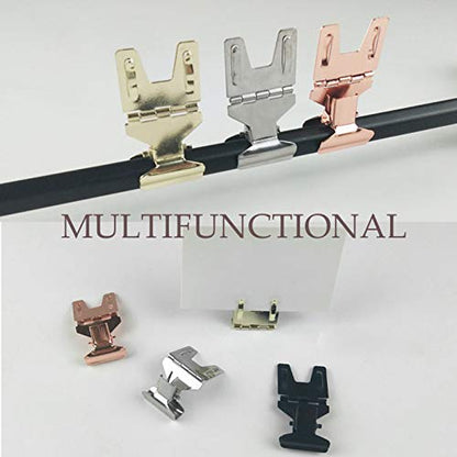 Metal POP Clip Sign Stand Holder, Advertising Display Silver, 10Pack - color: Silver, size: 10Pack